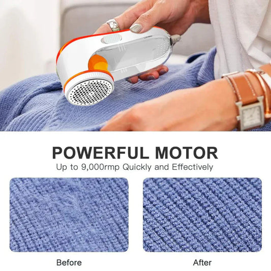 Electric Lint Remover - Gentle, Fast & Safe Fabric Care for All Clothes