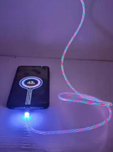 Fast 3 in 1 Multiple Pin With LED Light Magnetic Charging Charging Pad - Assorted color - Alzaar