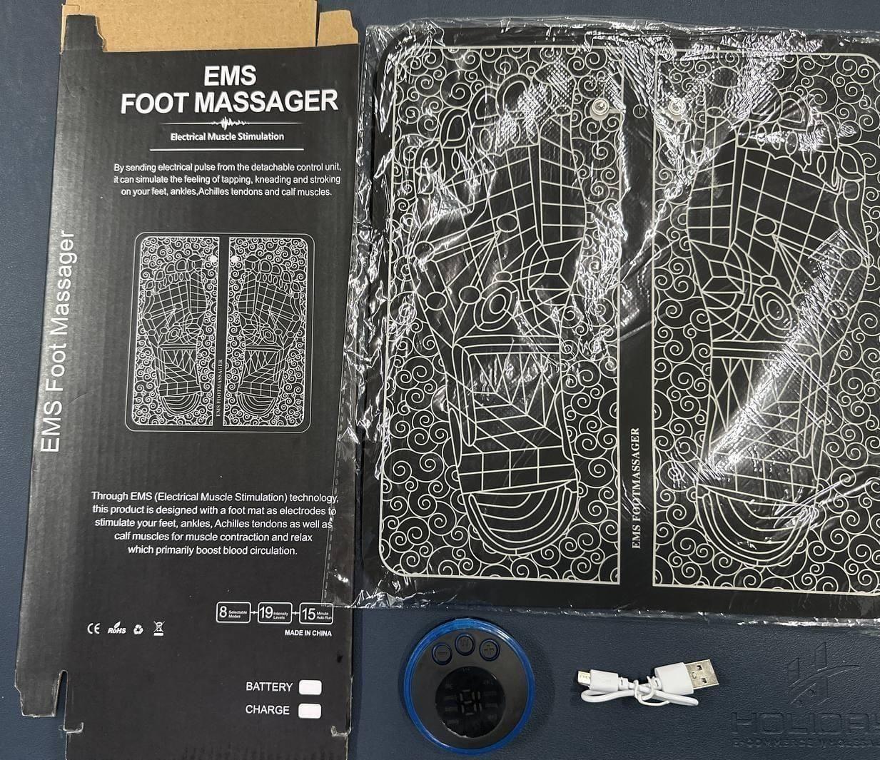 Foot Massage Pain Reliever, Wireless Electric EMS Massage Machine - Alzaar