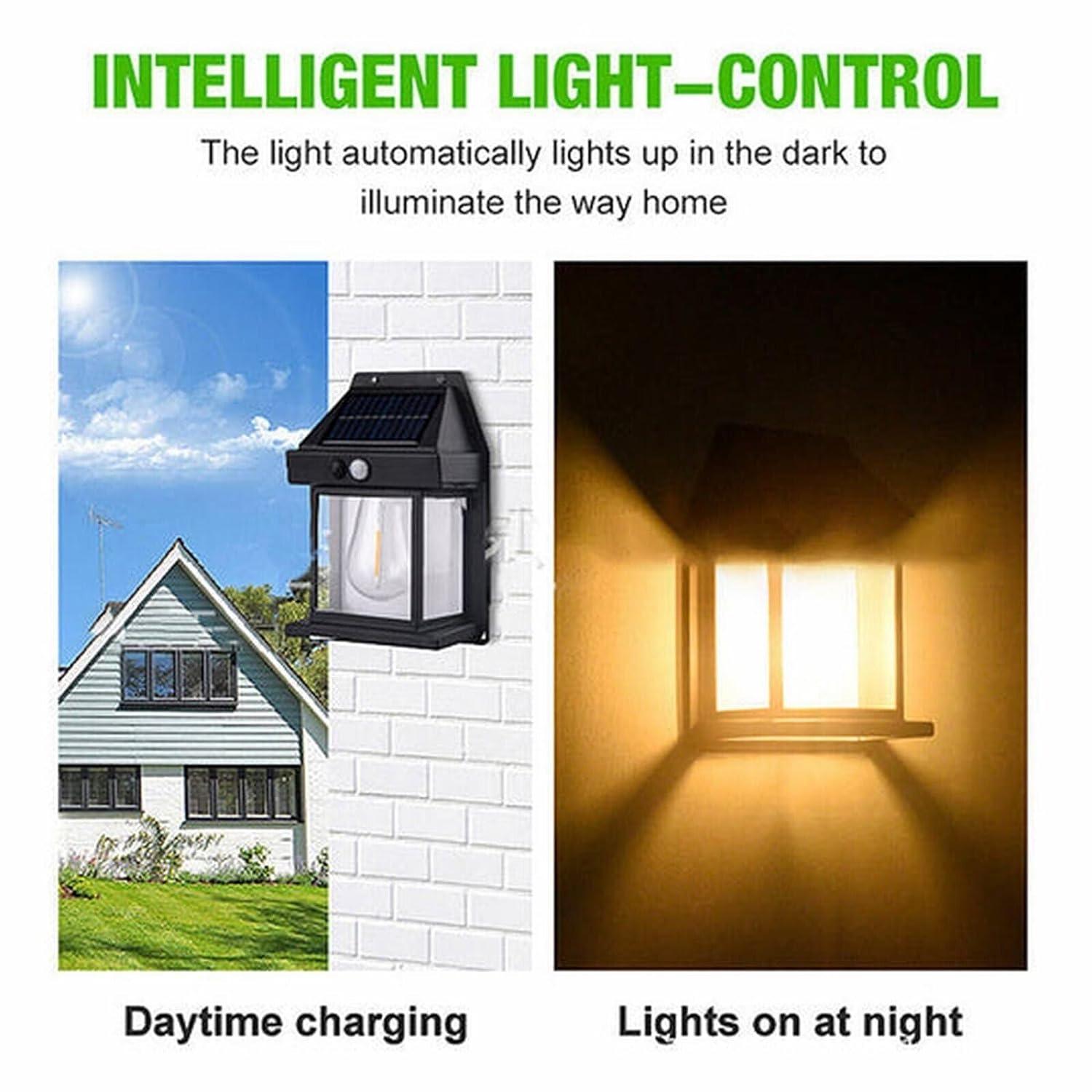 Solar Light Outdoor Wall Light - Alzaar
