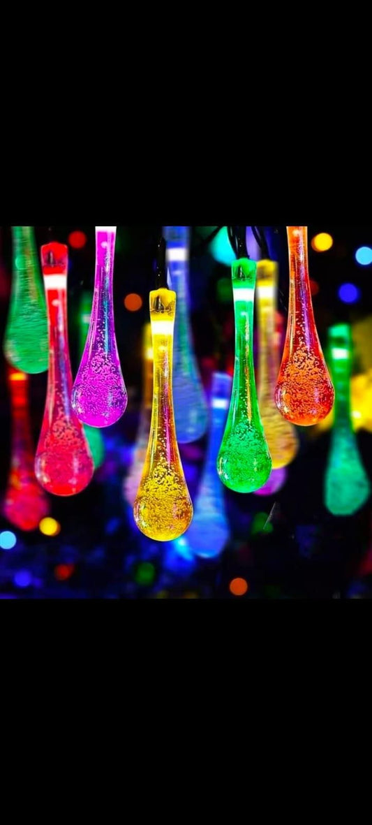14 LED Rain Drop Fairy String Lights