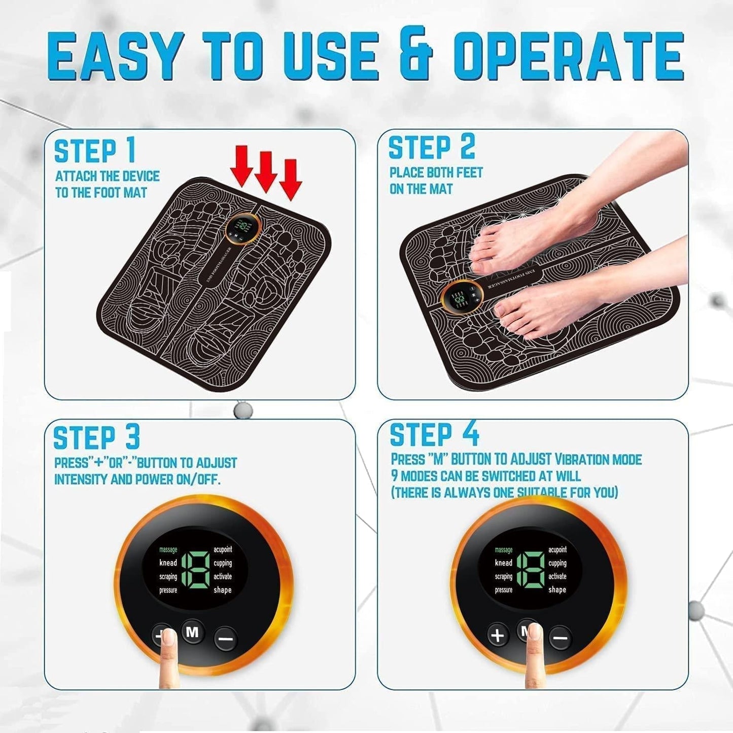 Comfort Mat™ EMS Foot Massager | Pain Relief & Recovery 092b91-7b
