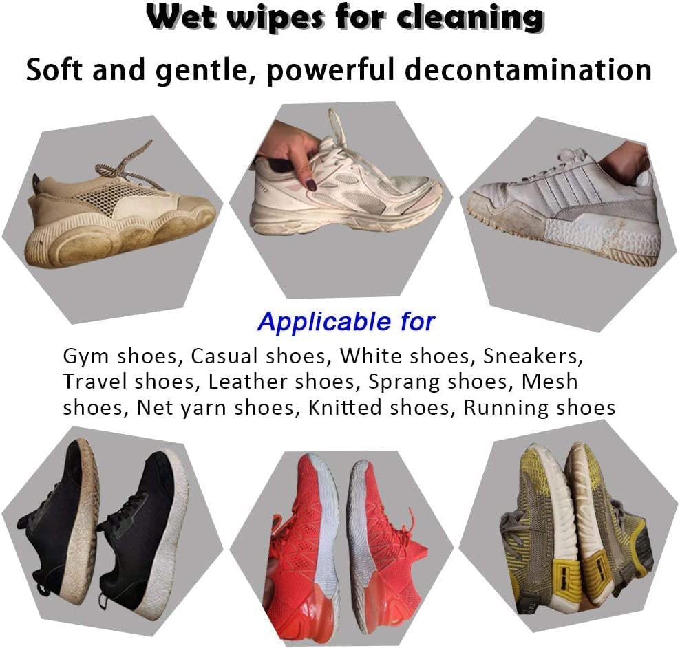 Alzaar Sneaker & Shoe Cleaner Wipes – Instant, Eco-Friendly On the Go Cleaning pbqy0k-s6