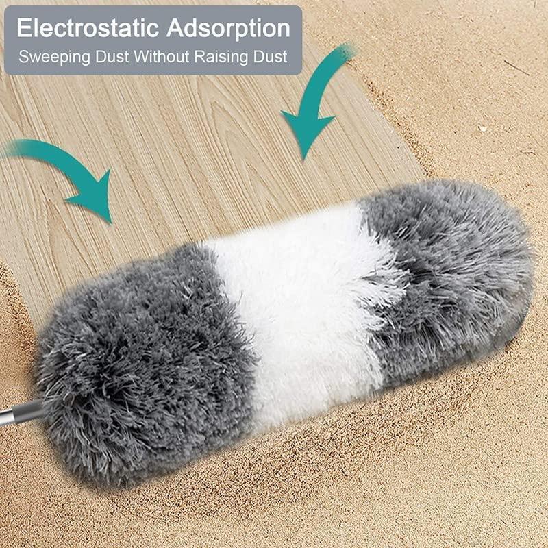 Cleaning Flexible Mop Duster for Quick and Easy Cleaning with Long Rod 092b91-7b
