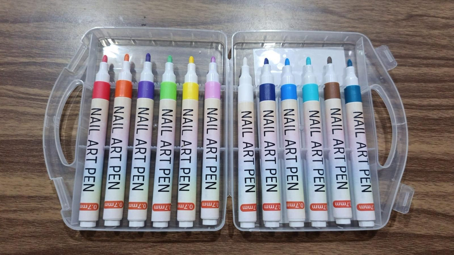Nail Art Pens Set of 12 Colors 6a4mhe-0u