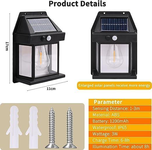 Solar Light Outdoor Wall Light - Alzaar