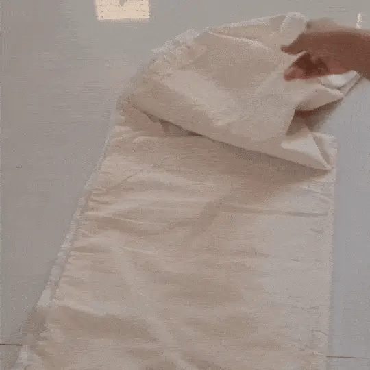 Papad drying cloth net cover set folded for compact storage