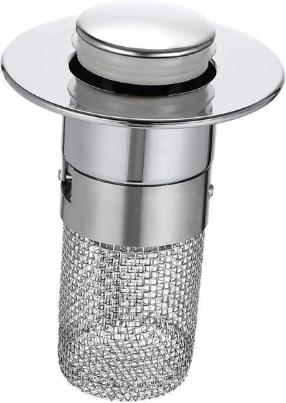 Sink Hair Filter, Removable Stainless Steel Drain Stopper Plug 19378