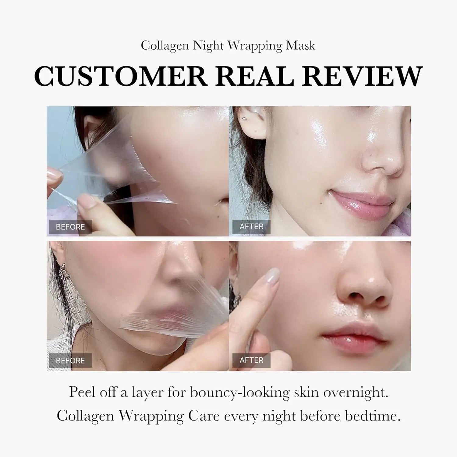 Korean Collagen Overnight Peel-Off Mask | Buy 1 Get 1 Free