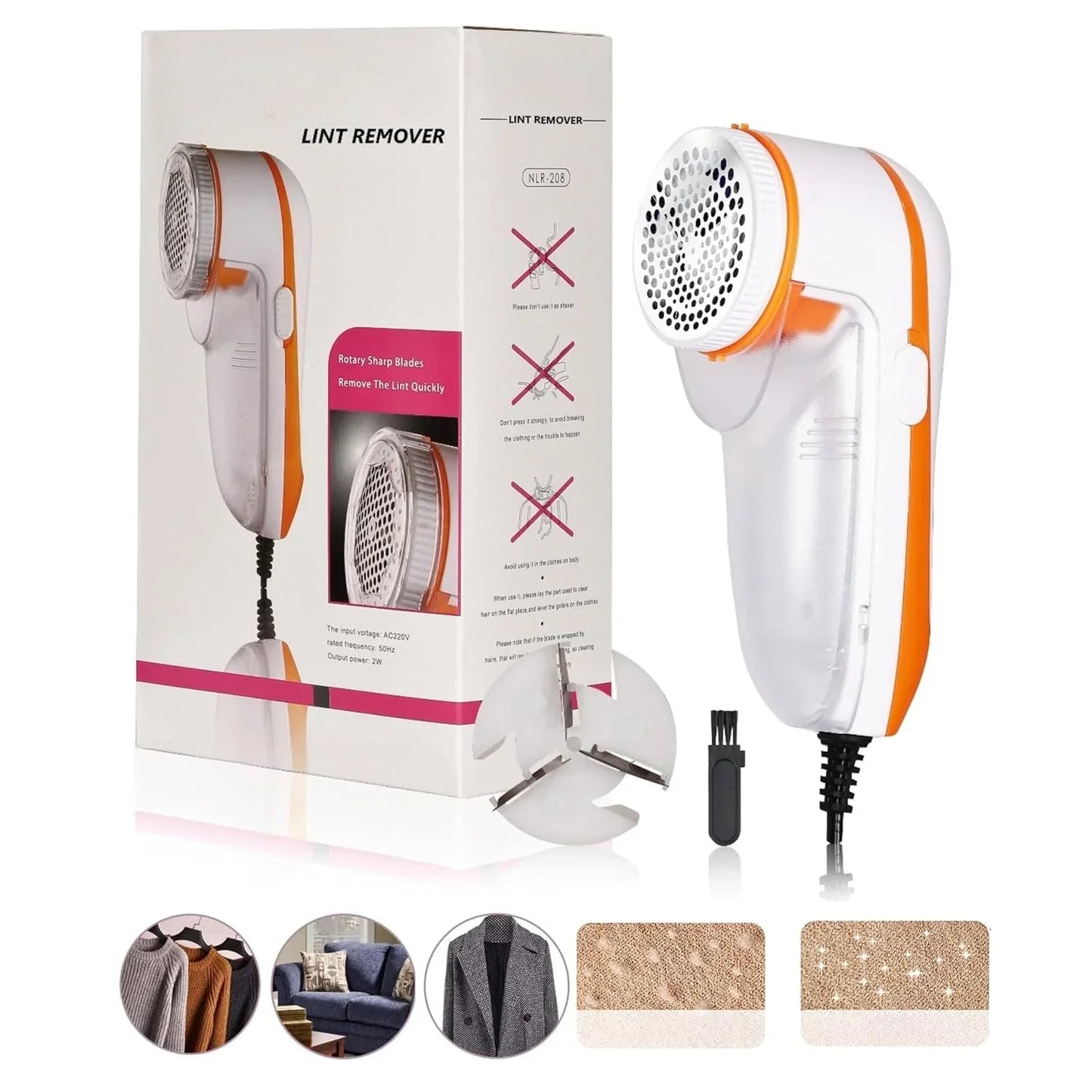 Electric Lint Remover - Gentle, Fast & Safe Fabric Care for All Clothes