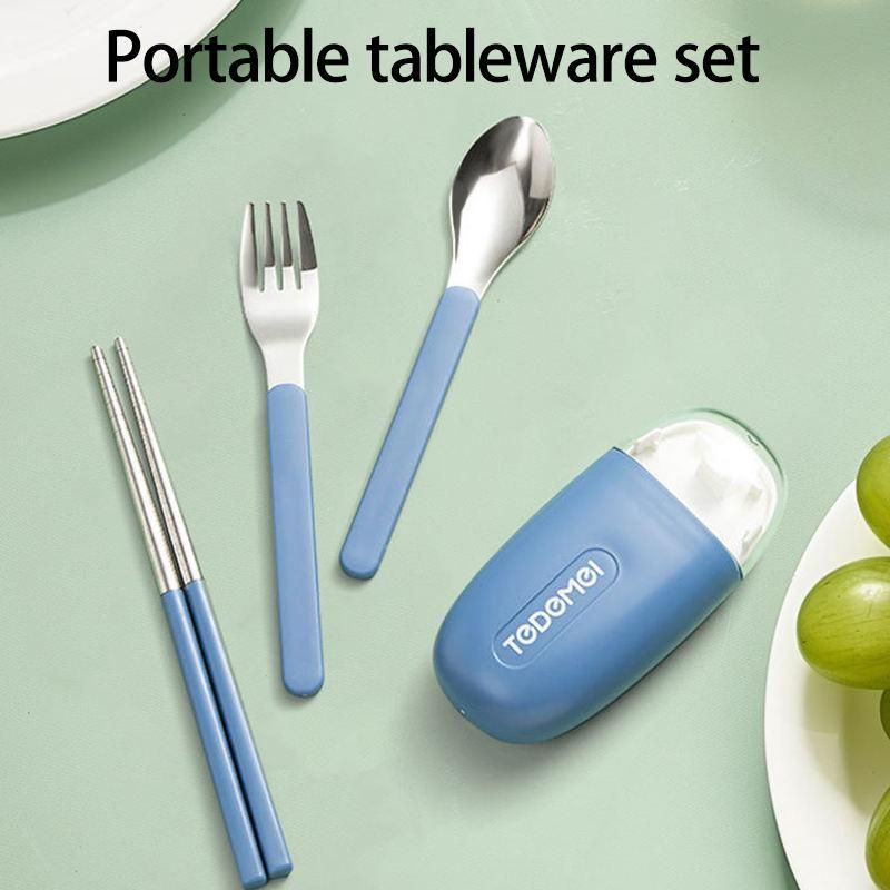 Outdoor Camping Set Portable Office Worker Chopsticks Spoon Two-Piece Set 6a4mhe-0u