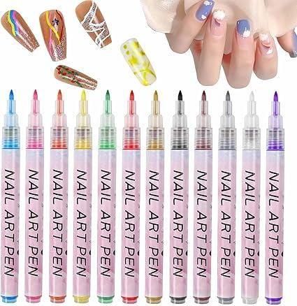 Nail Art Pens Set of 12 Colors 6a4mhe-0u