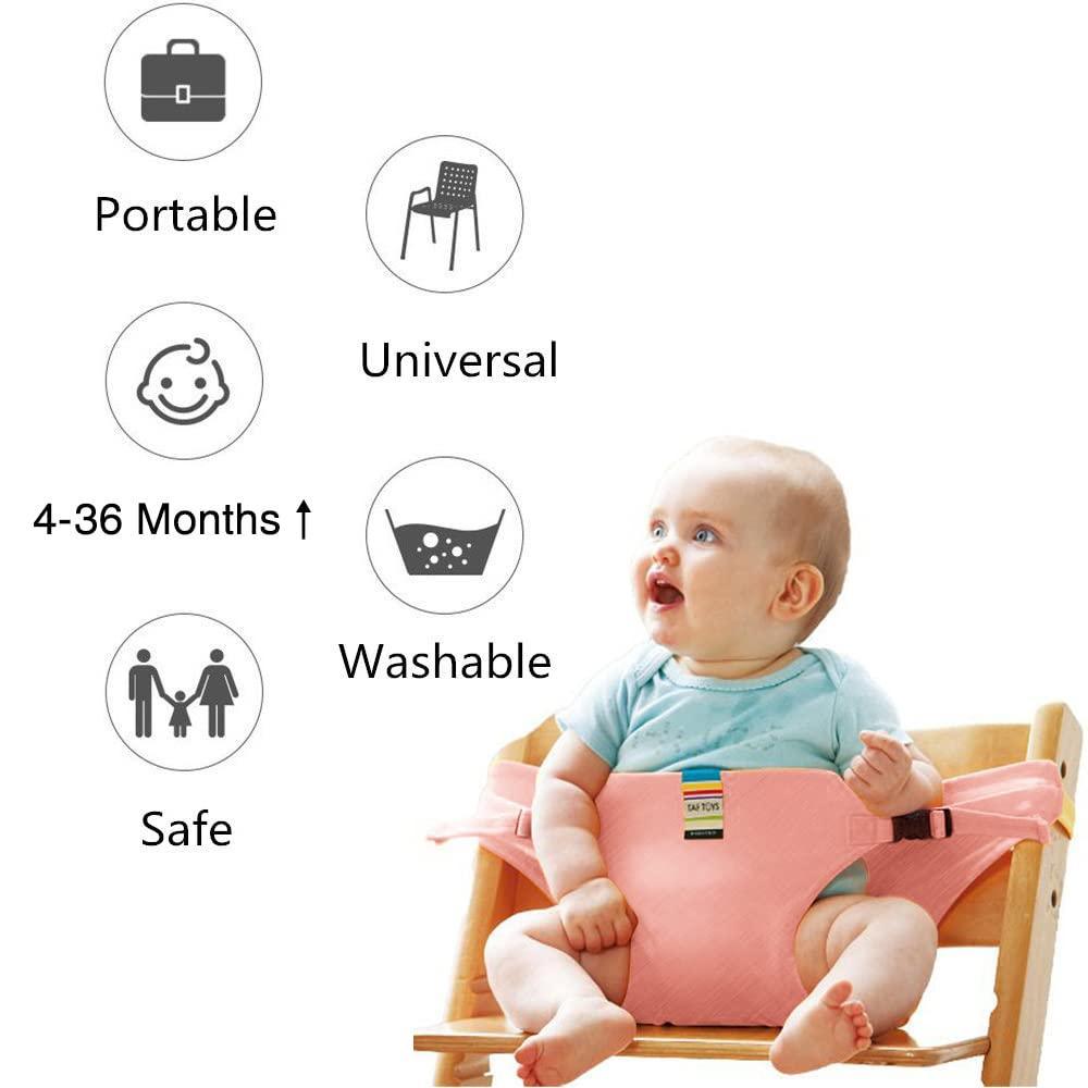 Seat for High Chair Baby Feeding Safety Seat with Strap - Alzaar