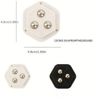 4pcs Self Adhesive 3 Eyed Castor Wheel For Storage Box 6a4mhe-0u