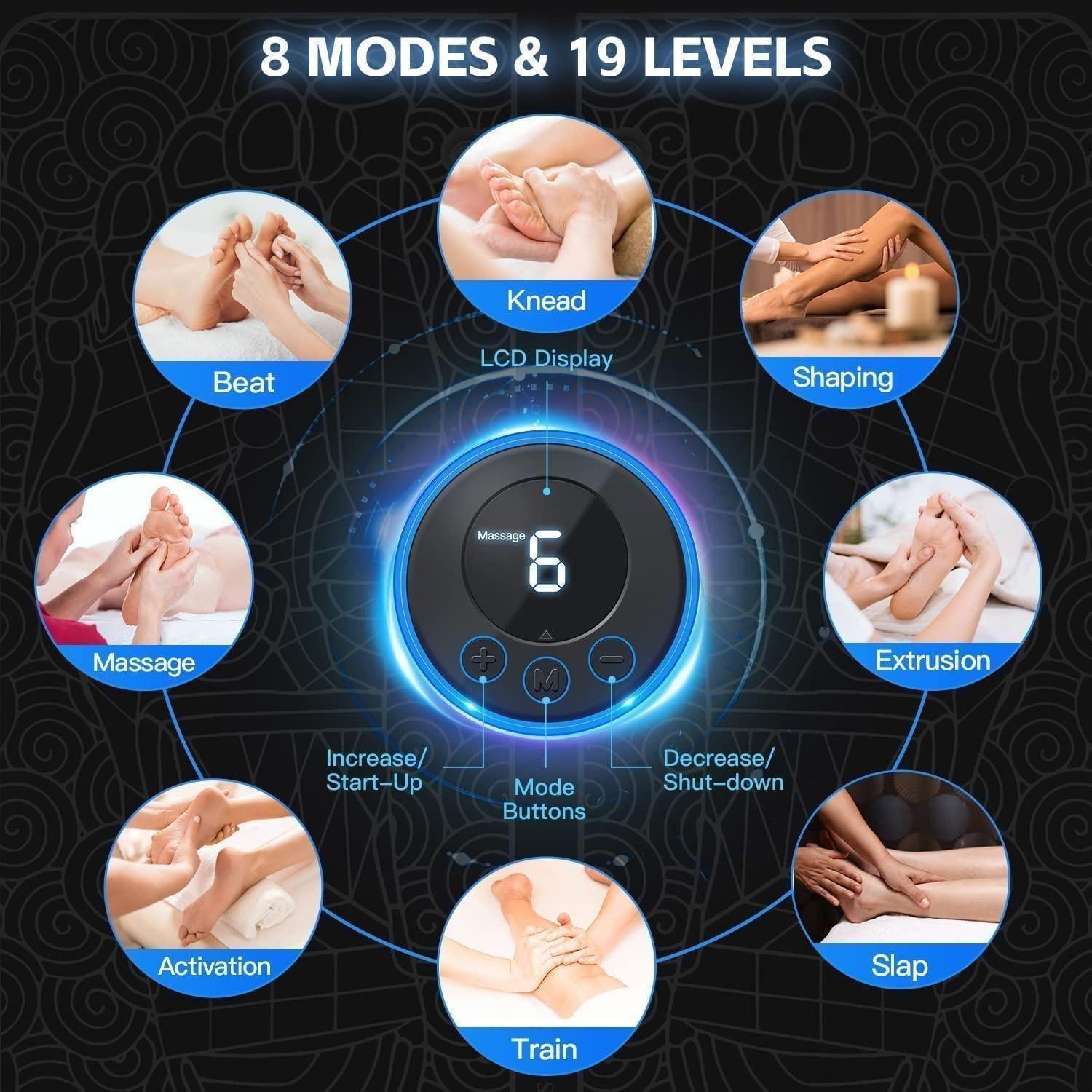 Foot Massage Pain Reliever, Wireless Electric EMS Massage Machine - Alzaar