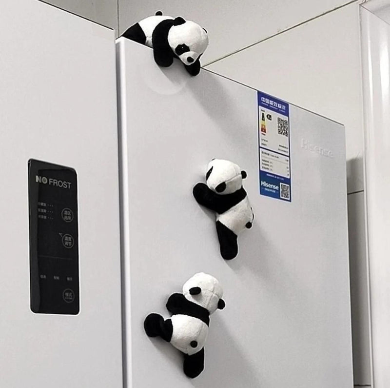Cute Panda Magnetic Fridge Magnets Pack of 4 - Alzaar