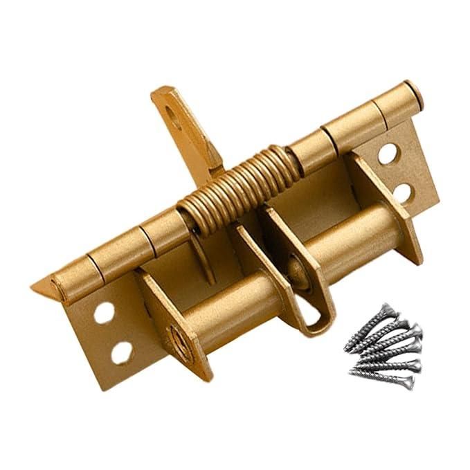 3-in-1 Automatic Door Hinge Lock – Self-Closing Iron