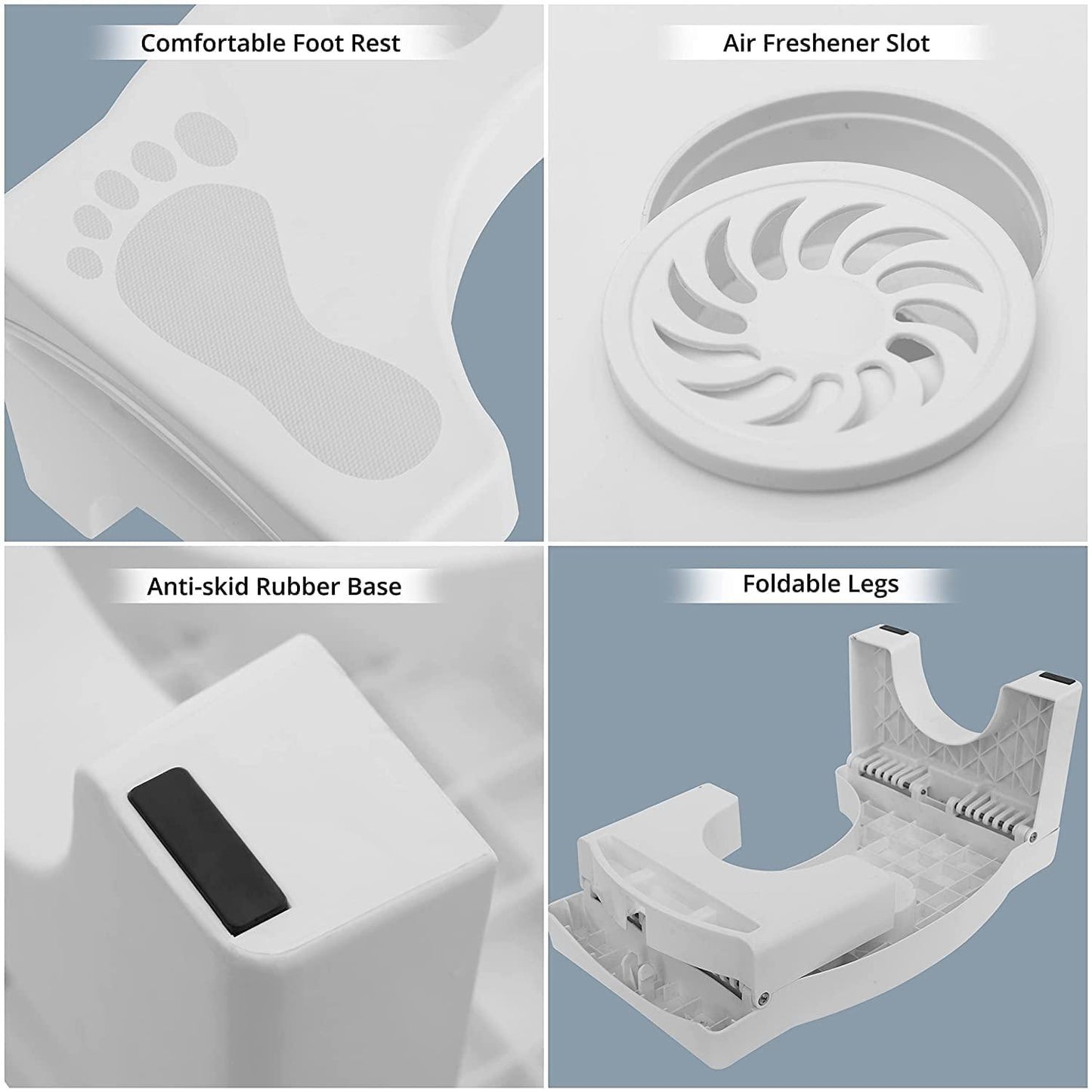Foldable Anti-Constipation Potty Stool with Freshener