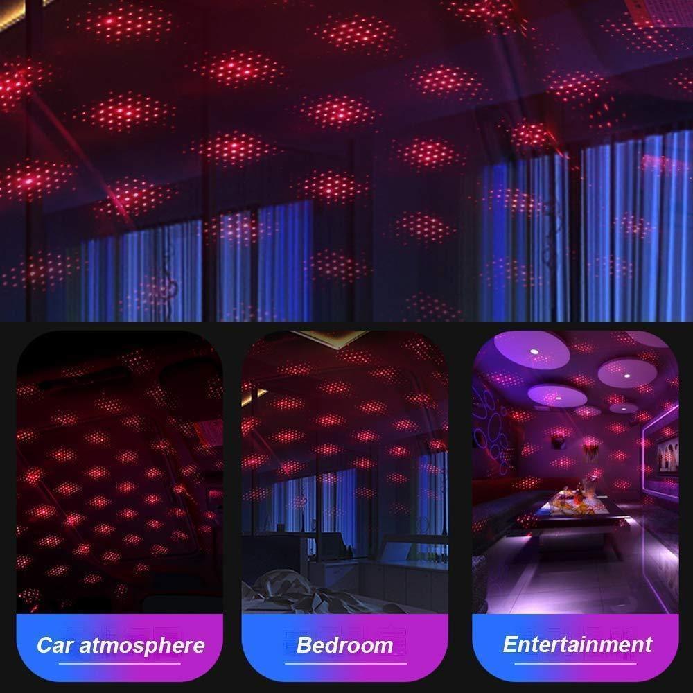 Ambient Star Light, 12V 360 Degree Rotation Use For Decoration Disco Laser Light Car - Alzaar
