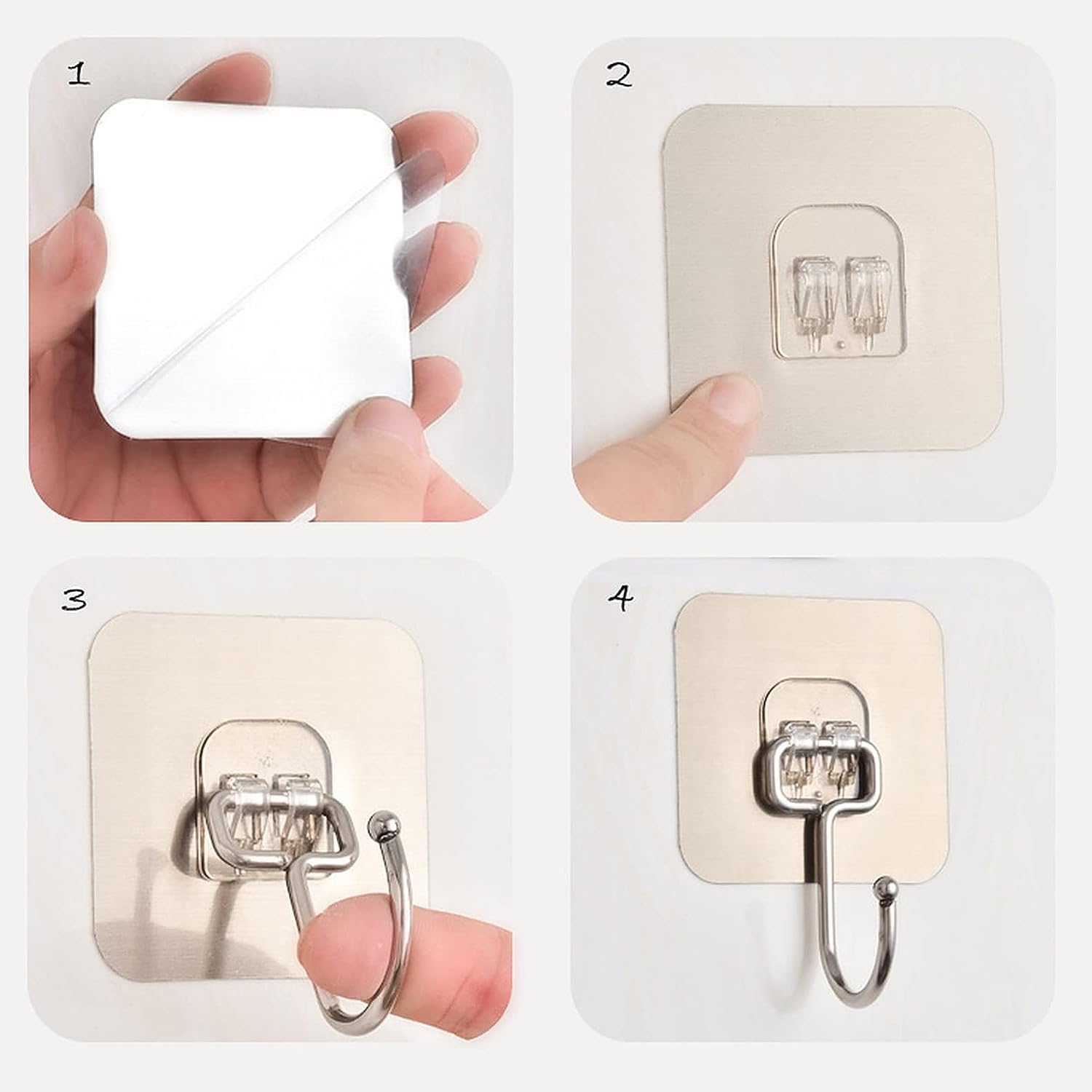 Heavy Duty Golden Wall Hooks – No Drill, Waterproof, 10kg Hold, Rust-Proof (Pack of 10 / 20 / 30) 6a4mhe-0u