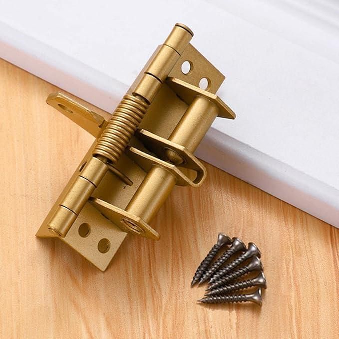 3-in-1 Automatic Door Hinge Lock – Self-Closing Iron