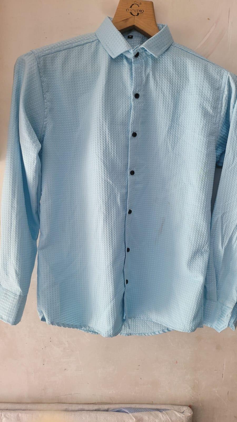Men's Popcorn Slim Fit Casual Shirt - Alzaar