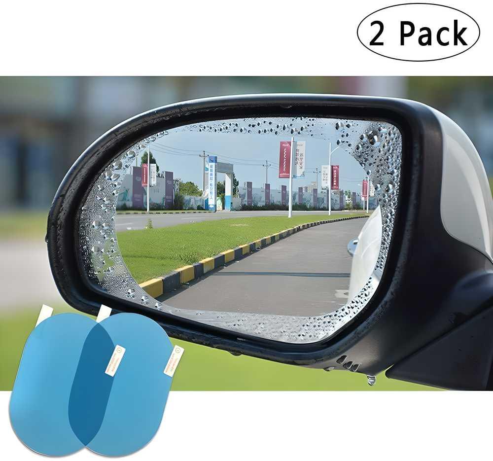 Car Mirror Rain Guard-Waterproof Anti Fog Car Film Rainproof Anti-Water Film Rear-View Mirror Film HD Nano Protective Clear Safe Driving Sticker - Alzaar