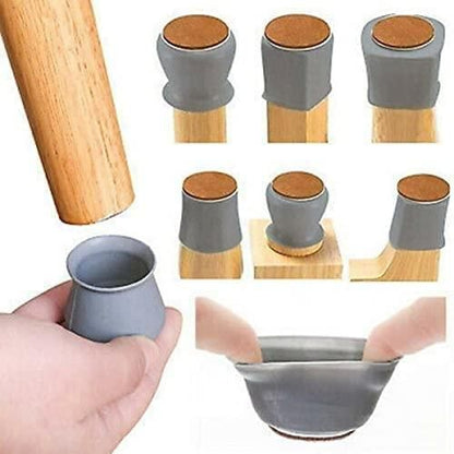 Rubber Chair Leg Caps Furniture Protector Assorted Colors (Pack of 4) 6a4mhe-0u