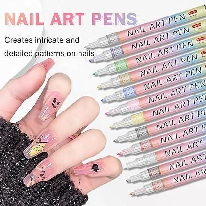 Nail Art Pens Set of 12 Colors 6a4mhe-0u