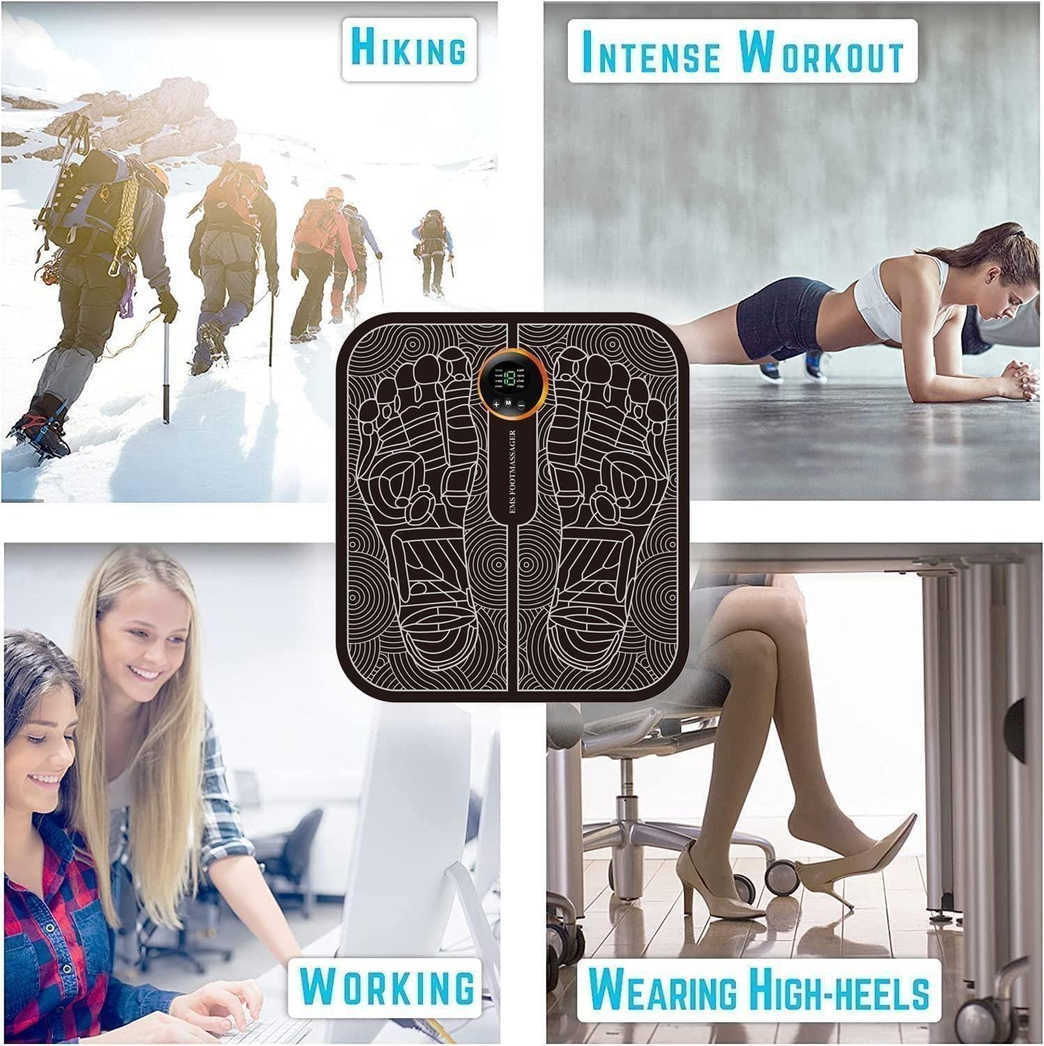 Foot Massage Pain Reliever, Wireless Electric EMS Massage Machine - Alzaar