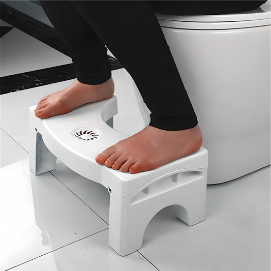 Foldable squat potty stool for western toilet anti-constipation