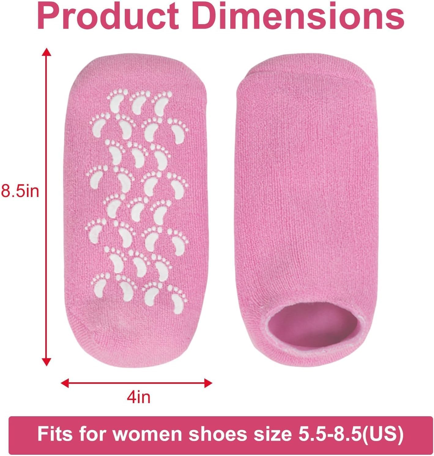 SpaFeet™ Socks for Cracked Heels – Moisturizing & Healing Foot Care for Soft, Smooth Skin