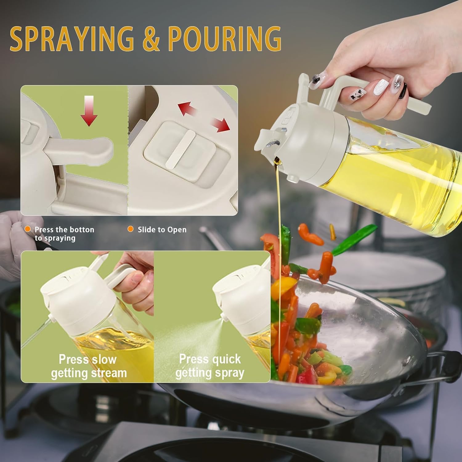 2 in 1 Oil Dispenser |500ml