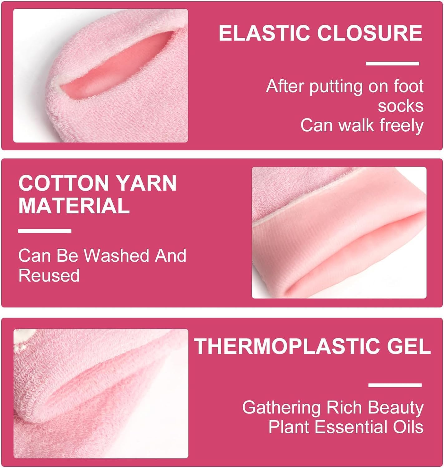 SpaFeet™ Socks for Cracked Heels – Moisturizing & Healing Foot Care for Soft, Smooth Skin