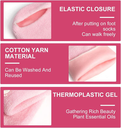 SpaFeet™ Socks for Cracked Heels – Moisturizing & Healing Foot Care for Soft, Smooth Skin