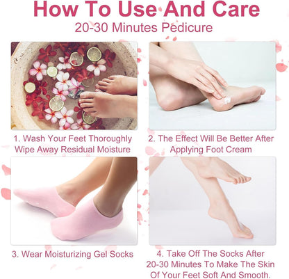 SpaFeet™ Socks for Cracked Heels – Moisturizing & Healing Foot Care for Soft, Smooth Skin