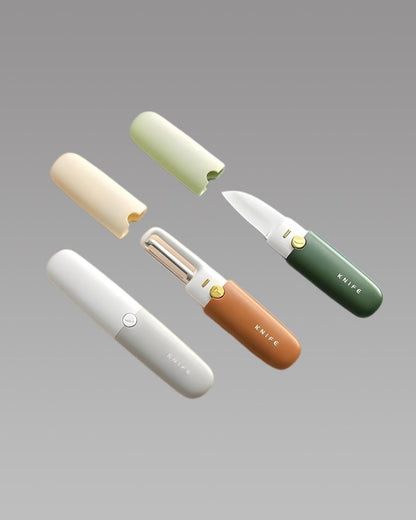 Portable Small 2 in 1 Fruit Knife & Peeler