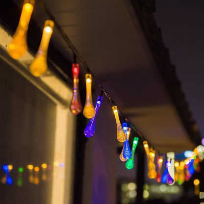 String Lights for Decoration - 14 LED Rain Drop Fairy Lights Waterproof Indoor Outdoor for Home Decoration 6a4mhe-0u