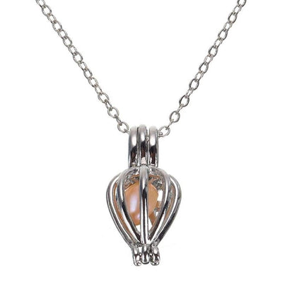 Freshwater Shell Canned Oyster Ocean Love Real Pearl Necklace Set 6a4mhe-0u