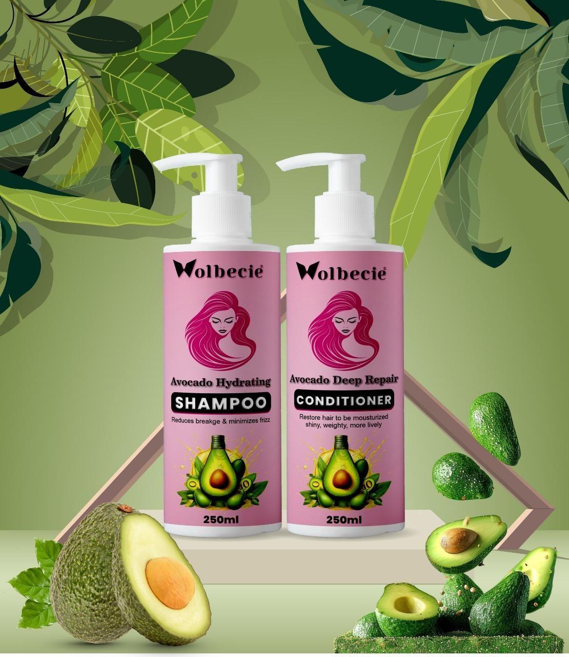 Avocado shampoo and conditioner 250 ML (Combo) - Alzaar