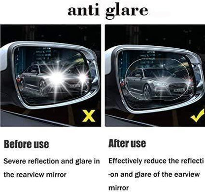 Car Mirror Rain Guard-Waterproof Anti Fog Car Film Rainproof Anti-Water Film Rear-View Mirror Film HD Nano Protective Clear Safe Driving Sticker - Alzaar