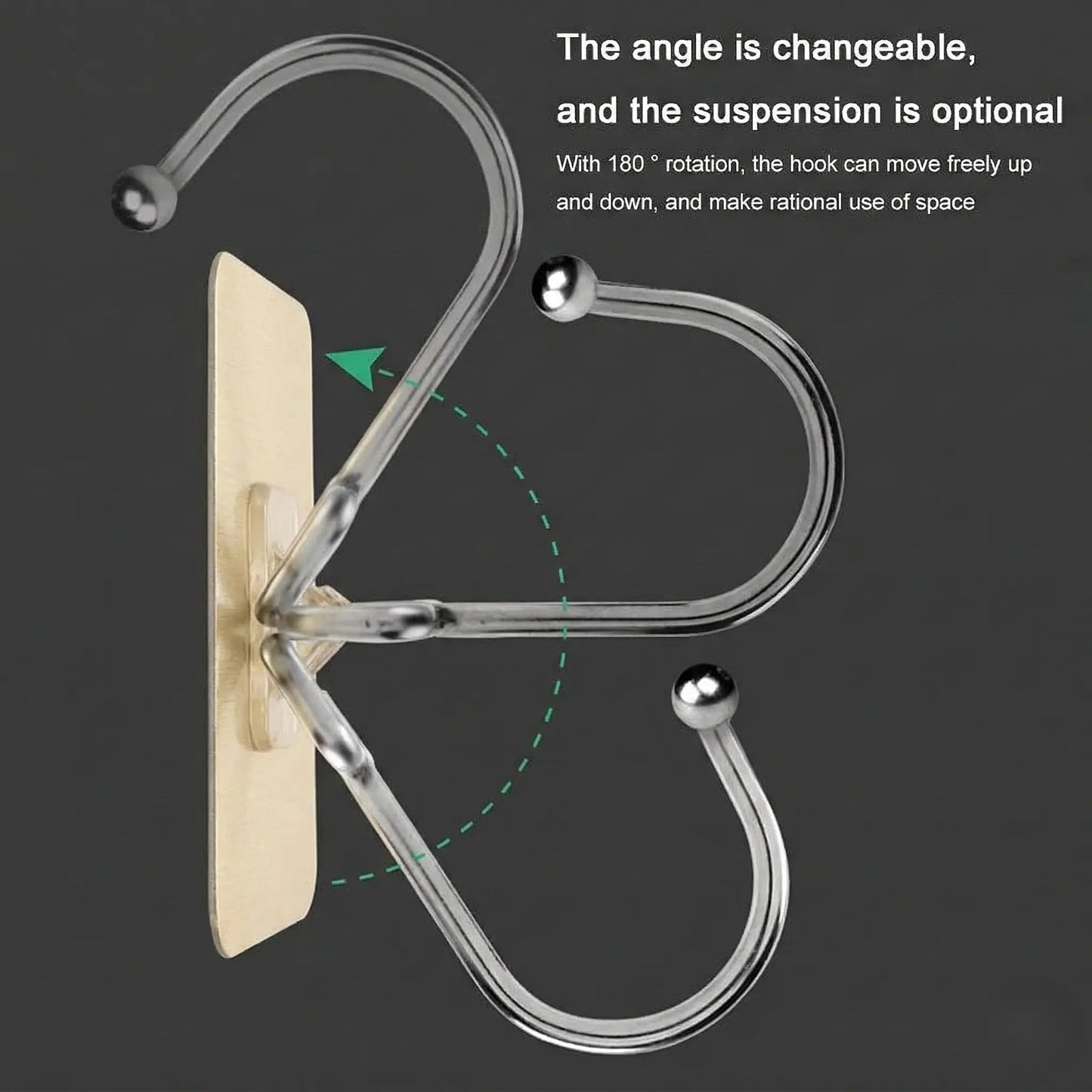 Heavy Duty Golden Wall Hooks – No Drill, Waterproof, 10kg Hold, Rust-Proof (Pack of 10 / 20 / 30) 6a4mhe-0u