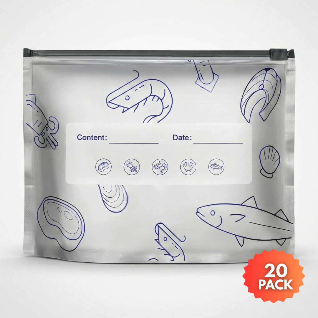 FreshLock Premium Aluminium Storage Bags 20 pack - airtight food storage