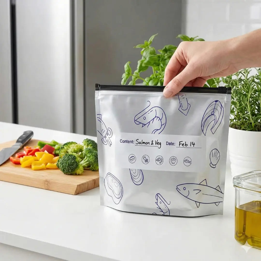 FreshLock bag zipper seal close-up
