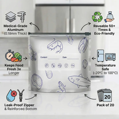 FreshLock™ Premium Storage Bags | (Pack of 20) | alzaar