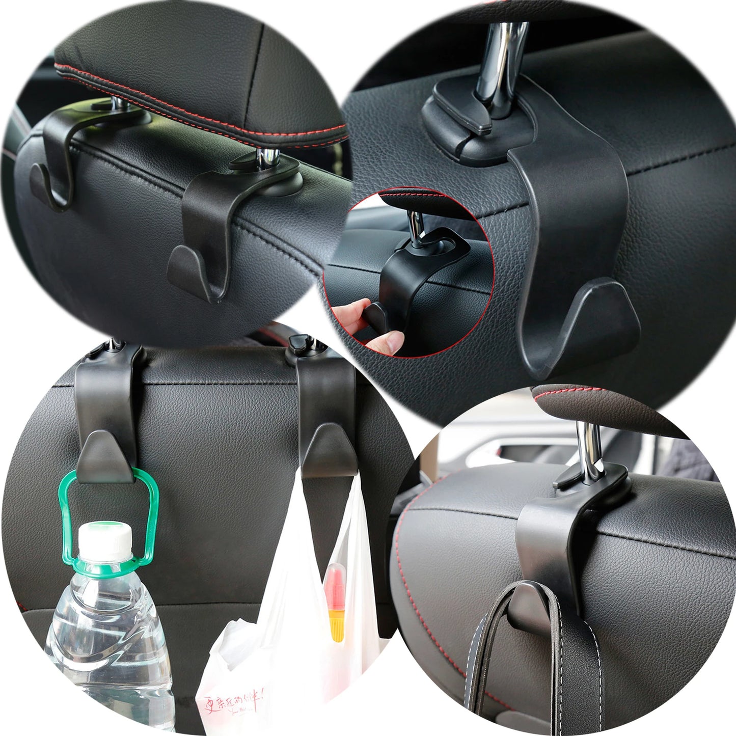 Car-Mounted Hidden Hooks for Car Headrests (Pack of 4) 6a4mhe-0u