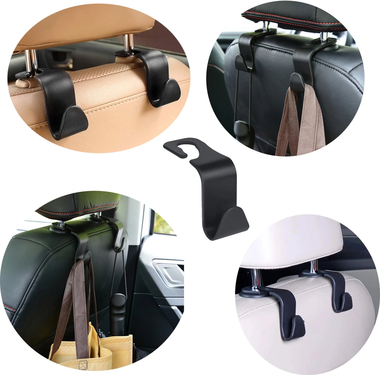 Car-Mounted Hidden Hooks for Car Headrests (Pack of 4) 6a4mhe-0u