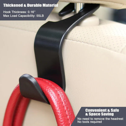 Car-Mounted Hidden Hooks for Car Headrests (Pack of 4) 6a4mhe-0u